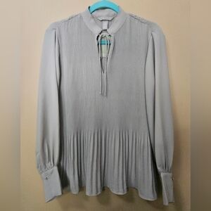 NWT H&M Sage Green Chiffon Blouse Women's Size XS